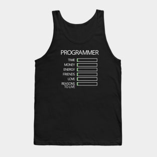 Programmer Stats Tank Top